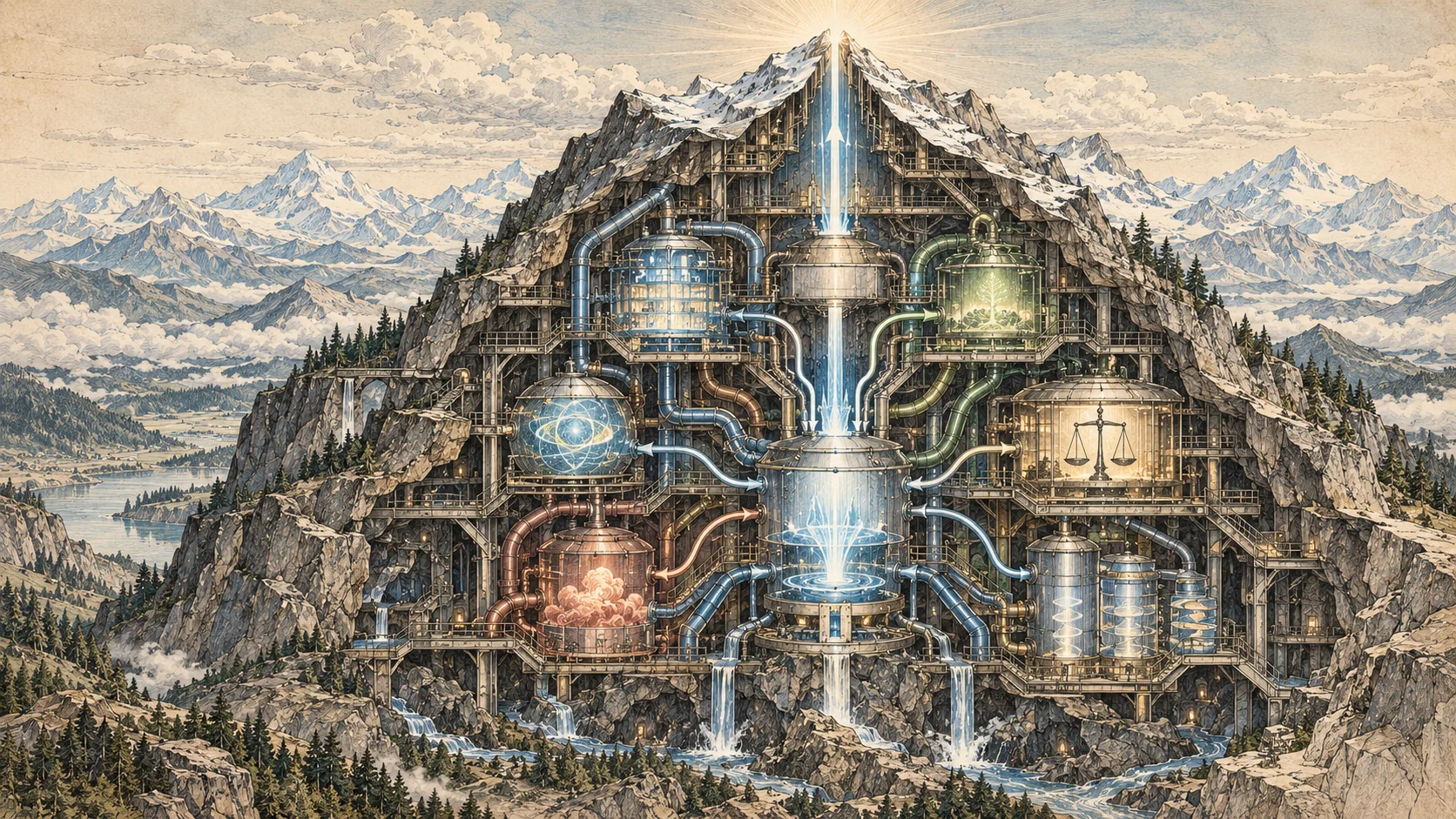 Illustrated cover for XVI. Mount Mysterious