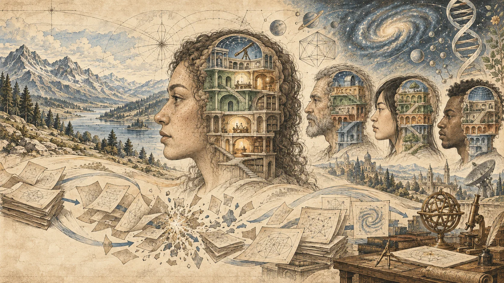 Illustrated cover for XV. The Recursive Universal Explainer